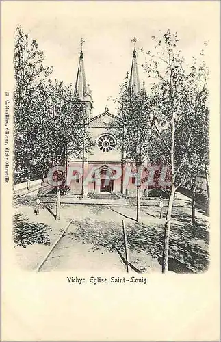 Cartes postales Vichy Eglise Saint Louis (carte 1900)