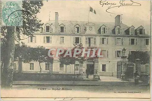 Ansichtskarte AK Vichy Hopital Militaire Militaria (carte 1900)