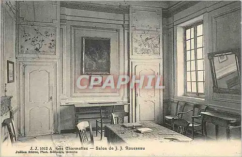 Cartes postales Les Charmettes Salon de J J Rousseau