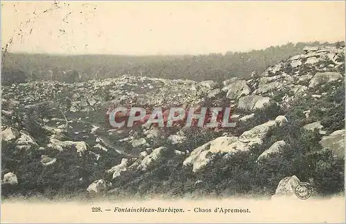Cartes postales Fontainebleau Barbizon Chaos d'Apremont