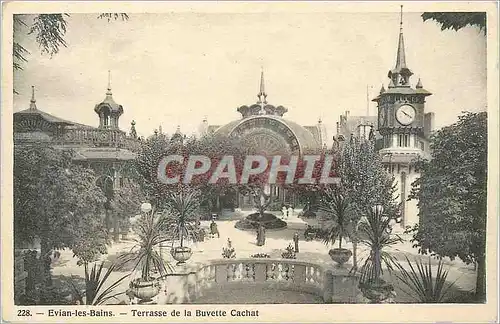 Cartes postales Evian les Bains Terrasse de la Buvette Cachat