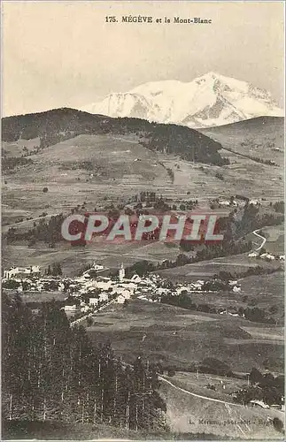 Cartes postales Megeve et le Mont Blanc