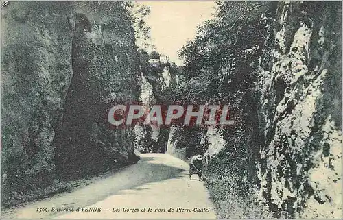 Ansichtskarte AK Environs d'Yenne Les Gorges et le Fort de Pierre Chatel