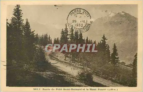Cartes postales Route du Petit Saint Bernard et le Mont Pourri (1788 m)
