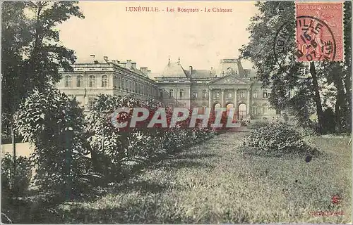 Cartes postales Luneville Les Bosquets Le Chateau