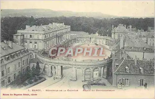 Ansichtskarte AK Nancy Hemicycle de la Carriere Palais du Gouvernement