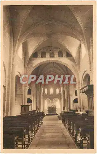 Ansichtskarte AK Morienval (Oise) Interieur de l'Eglise Monument Historique des Xe XIe XIIe S