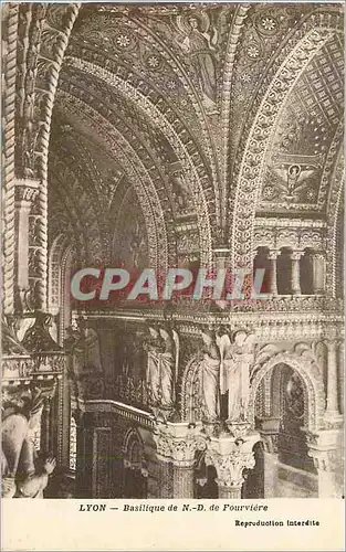 Cartes postales Lyon Basilique de N D de Fourviere