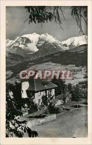 Cartes postales moderne Combloux (Haute Savoie) alt 980 m Le Manoir des Brons et le Mont Blanc