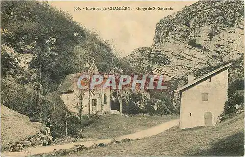 Cartes postales Environs de Chambery Gorge de St Saturnin