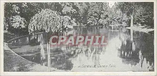 Cartes postales Bordeaux Jardin Public