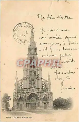 Cartes postales Rouen Eglise de Bon Secours