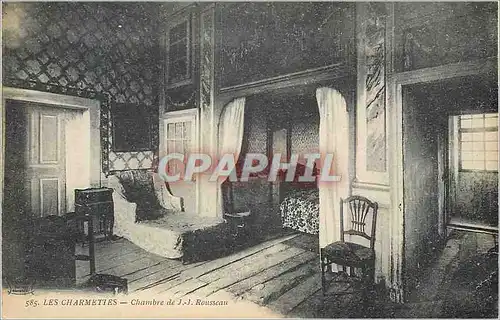 Cartes postales Charmeties Chambre de J J Rousseau