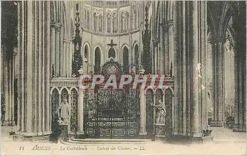 Ansichtskarte AK Amiens La Cathedrale Entree du Choeur