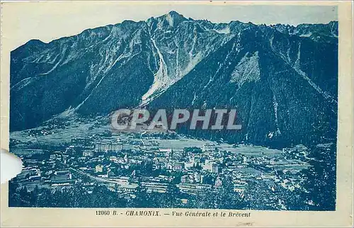 Ansichtskarte AK Chamonix Vue Generale et le Brevent