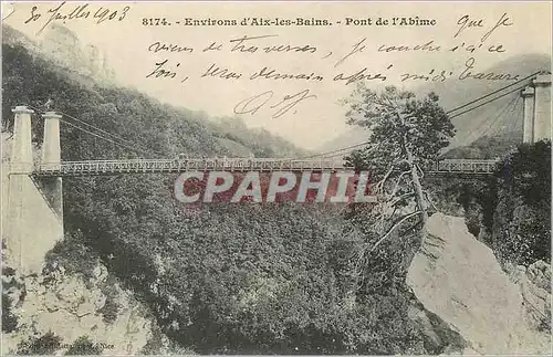 Cartes postales Environs d'Aix les Bains Pont de l'Abime