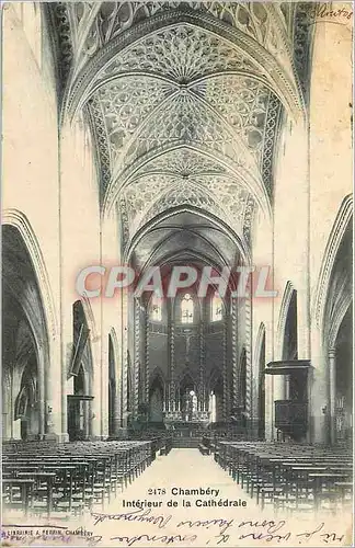 Cartes postales Chambery Interieur de la Cathedrale