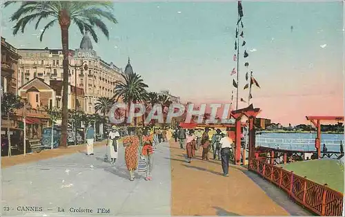 Cartes postales Cannes La Croisette l'Ete