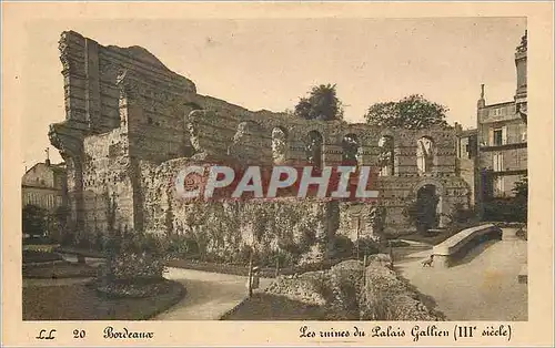 Cartes postales Bordeaux Les Ruines du Palais Gallien (IIIe Siecle)