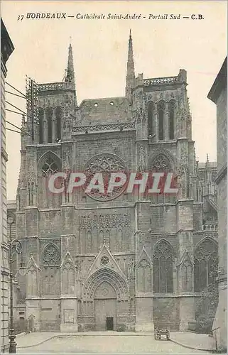 Cartes postales Bordeaux Cathedrale Saint Andre Portail Sud