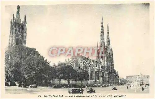 Cartes postales Bordeaux La Cathedrale et la Tour Pey Berland