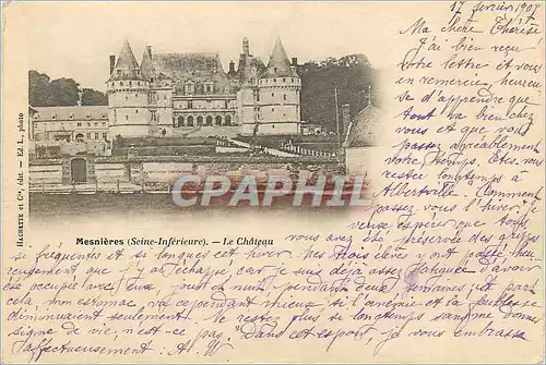 Ansichtskarte AK Mesnieres (Seine Inferieure) Le Ch�teau (carte 1900)