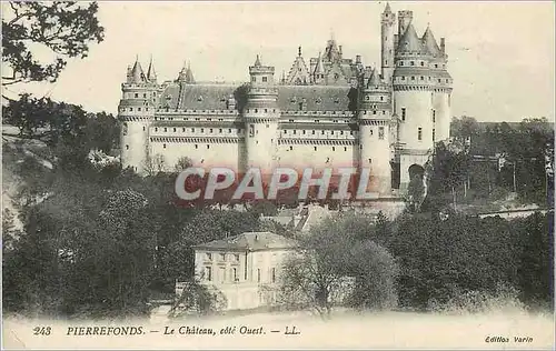 Cartes postales Pierrefonds Le Chateau Cote Ouest