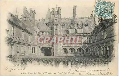 Ansichtskarte AK Chateau de Maintenon Facade Meridionale (carte 1900)