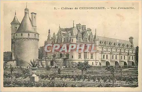 Ansichtskarte AK Chateau de Chenonceaux Vue d'Ensemble