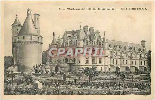 Cartes postales Chateau de Chenonceaux Vue d'Ensemble