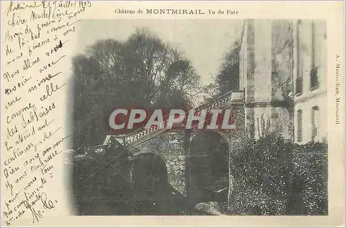 Cartes postales Chateau de Montmirail Vu du Pate (carte 1900)