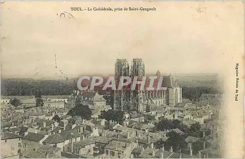 Cartes postales Toul La Cathedrale prise de Saint Gengoult