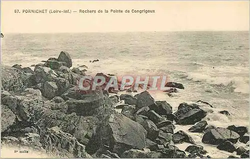 Cartes postales Pornichet (Loire Inf) Rochers de la Pointe de Congrigoux