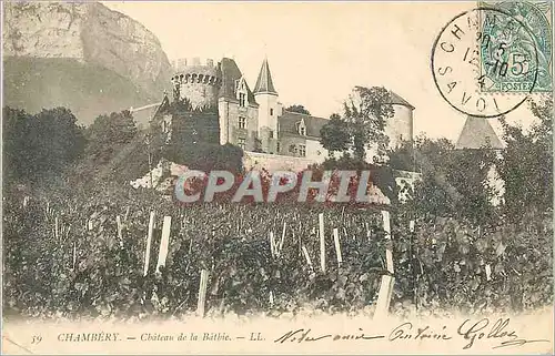 Cartes postales Chambery Chateau de la Bathie
