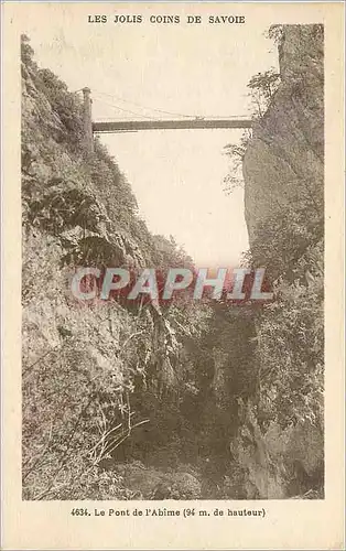 Cartes postales Le Pont de l'Abime (84 m de Hauteur) Les Jolis Coins de Savoie