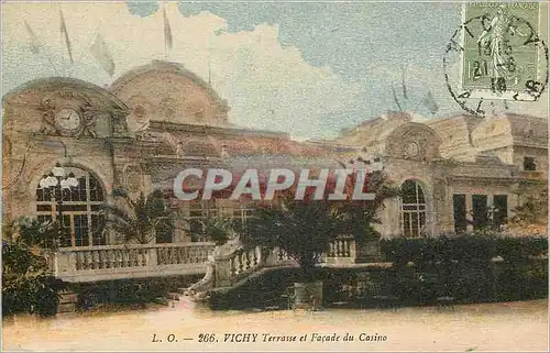 Cartes postales Vichy Terrasse et Facade du Casino