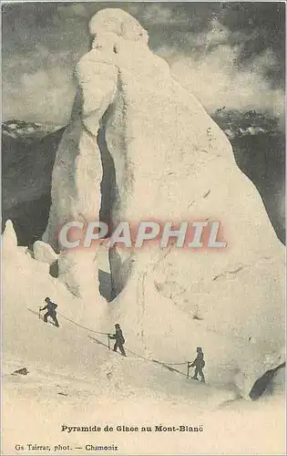 Ansichtskarte AK Pyramide de Glace au Mont Blanc Alpinisme