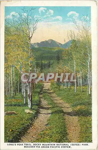 Ansichtskarte AK Long's Peak Trail Rocky Mountain National (Estes) Park Reached via Union Pacific System