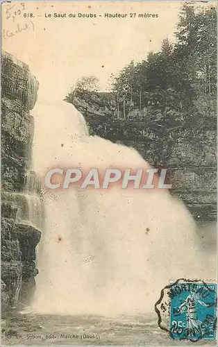 Cartes postales Le Saut du Doubs Hauteur 27 metres