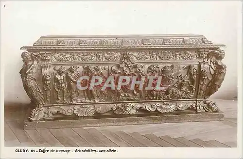 Cartes postales moderne Cluny Coffre de Mariage Art Venitien XVIe Siecle