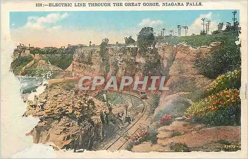 Ansichtskarte AK Niagara Falls Electric Line Through The Great Gorge