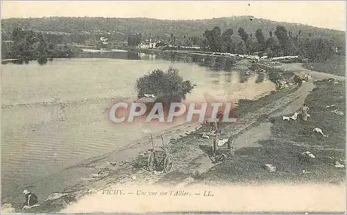 Ansichtskarte AK Vichy Une Vue sur l'Allier Lavandieres (animee)