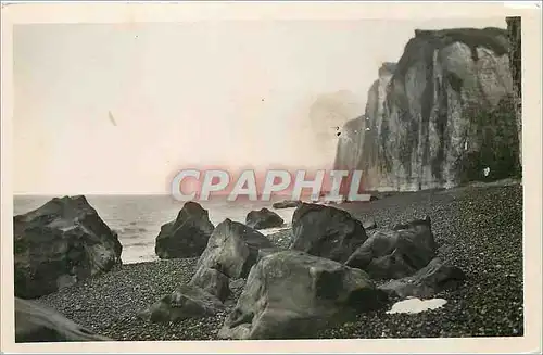 Moderne Karte Varengeville sur Mer (Seine Inf) Rochers et Falaise des Moustiers