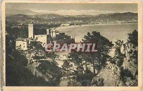 Cartes postales Le Chateau de la Napoule et la Chaine des Alpes La Corniche d'Or