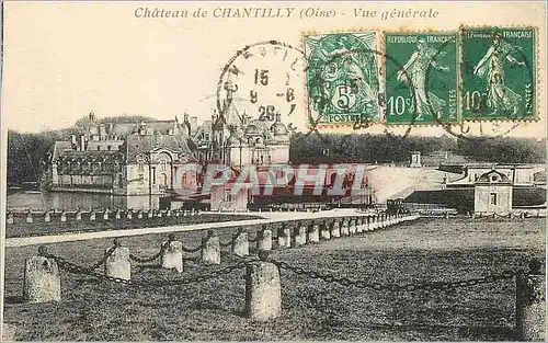 Cartes postales Chateau de Chantilly (Oise) Vue Generale