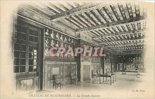 Cartes postales Chateau de Beauregard La Grande Galerie (carte 1900)