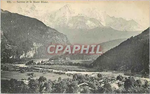 Cartes postales Servoz et le Mont Blanc