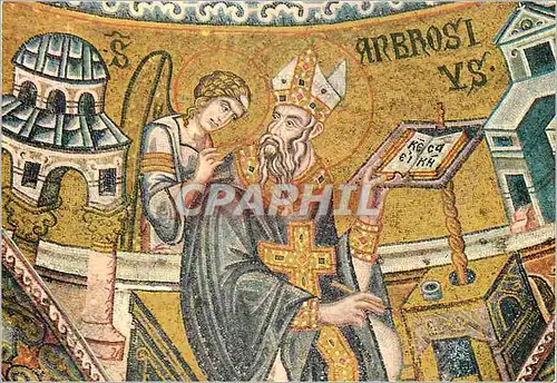 Cartes postales moderne Venezia Basilique de S Marc Ambrose (Mosaique du XIVe Siecle)