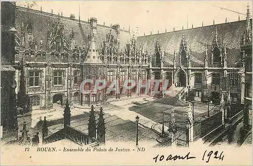 Ansichtskarte AK Rouen Ensemble du Palais de Justice