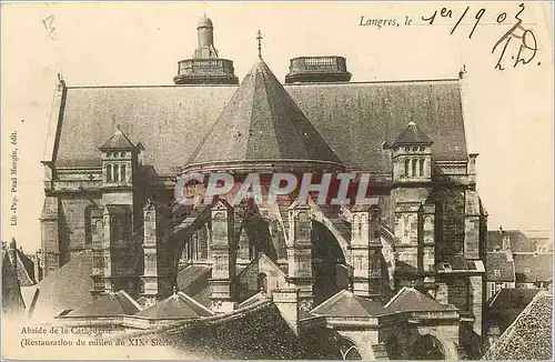 Cartes postales Langres Abside de la Cathedrale